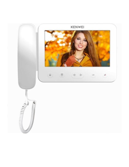 Видеодомофон hands-free Kenwei E705FC-W100 white