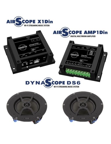 Комплект WiFi мультирум с акустикой на Din рейку AirScope DIN-DS6-SET