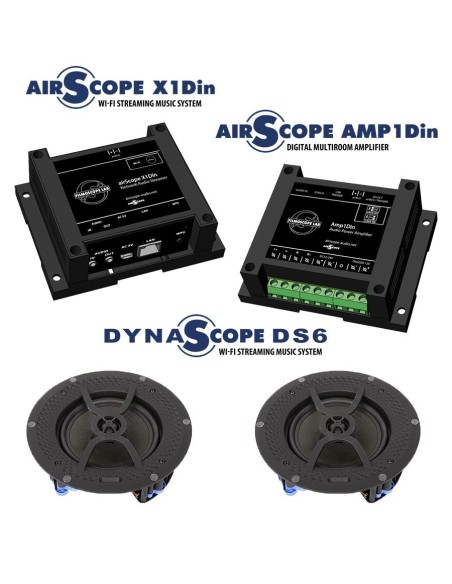 Комплект WiFi мультирум с акустикой на Din рейку AirScope DIN-DS6-SET