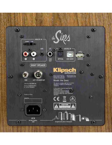 Klipsch Heritage The Sixes панель подключений