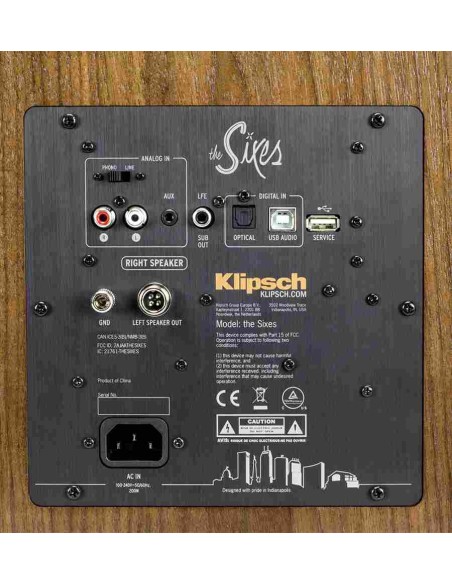 Klipsch Heritage The Sixes панель подключений