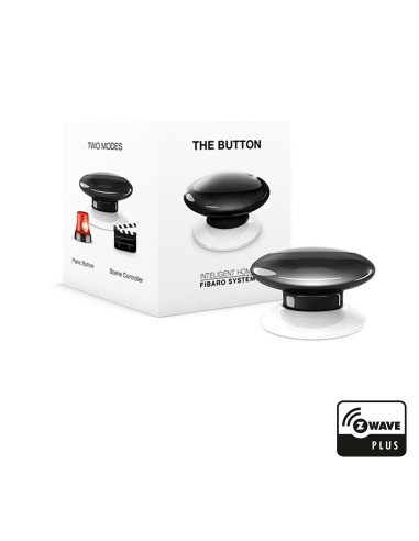 Кнопка Fibaro The Button FGPB-101 black упаковка