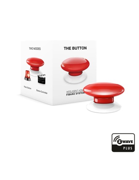 Кнопка Fibaro The Button FGPB-101 red упаковка