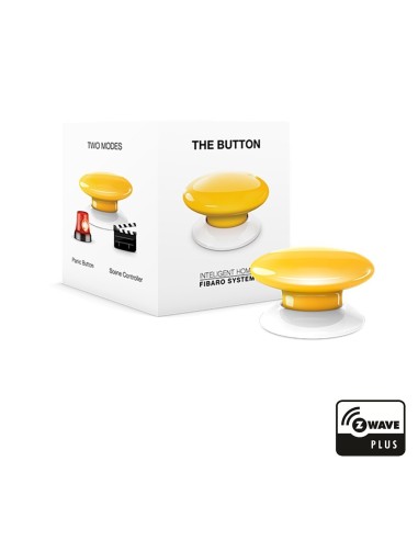 Кнопка Fibaro The Button FGPB-101 yellow упаковка