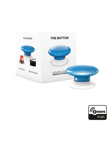 Кнопка Fibaro The Button FGPB-101 blue упаковка