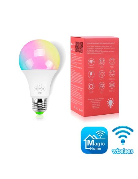 WiFi SMART LED лампа Lednet 6,5W E27 RGBW Fullcolor