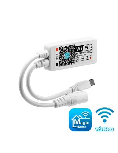 WiFi контроллер RGB LED лент с пультом Д/У IR24 Lednet LN-LC03