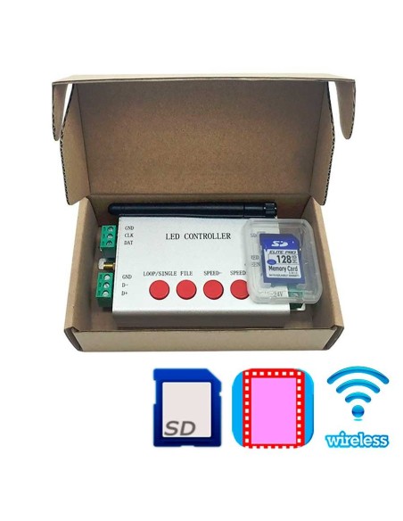 Комплект WiFi SD card SPI контроллера Pixel LED лент и матриц H806SB