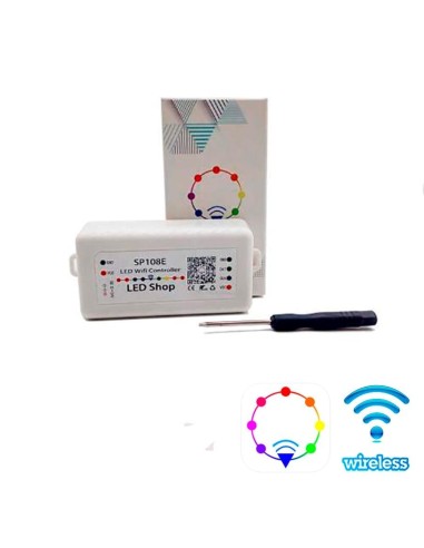 Комплект WiFi SPI контроллера пиксельных LED лент и модулей SP108E