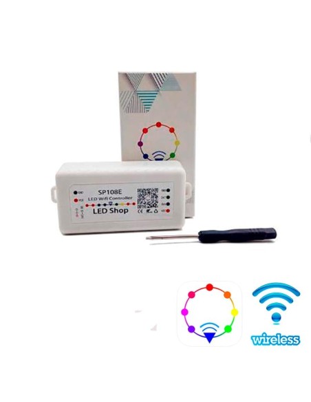 Комплект WiFi SPI контроллера пиксельных LED лент и модулей SP108E