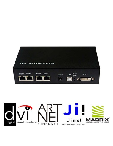 Online ArtNet DMX/SPI Master контроллер с DVI входом H803TV