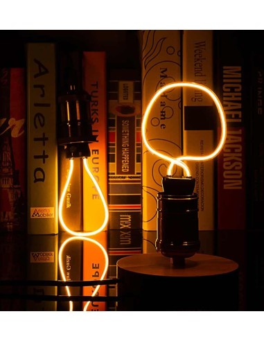 Пример свечения светодиодной филаментной лампы Geometric AP E27 4,5W 2300K