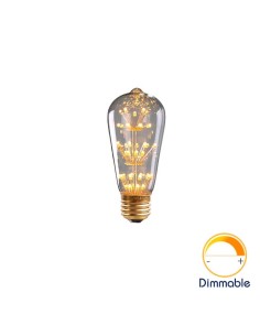 Светодиодная декоративная лампа ST64 Firework E27 3W 2200K