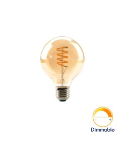 Светодиодная филаментная лампа G95 Vintage E27 4W 2200K