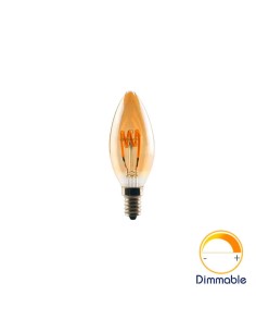 Светодиодная филаментная лампа C35 Vintage E14 4W 2200K