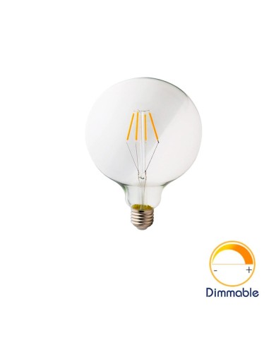 Светодиодная филаментная лампа G125 Retro E27 4W