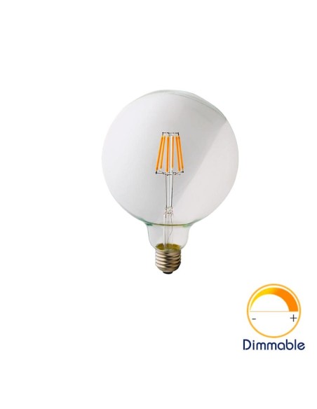 Светодиодная филаментная лампа G125 Retro E27 6W