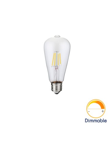 Светодиодная филаментная лампа ST64 Retro E27 4W