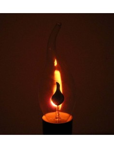 Светодиодная лампа мерцающая свеча C35L Flicker Candle E14 3W 2