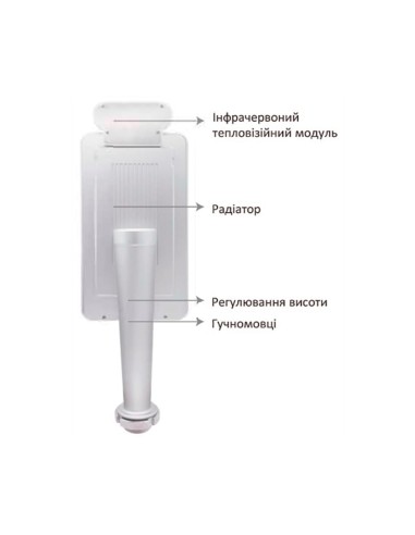 Кронштейн для входа детектора температуры с распознаванием лиц SMART PT Detector