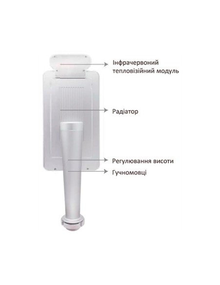 Кронштейн для входа детектора температуры с распознаванием лиц SMART PT Detector