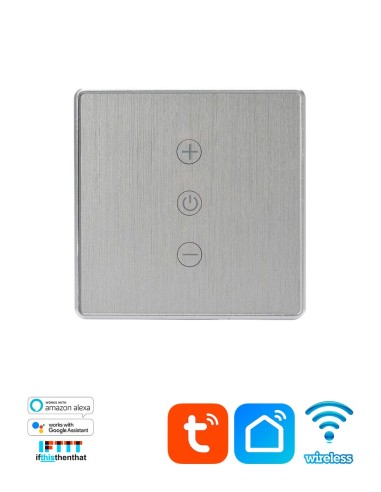 Настенный 1-канальный WiFi диммер Tuya Smart WF-DS01 Silver