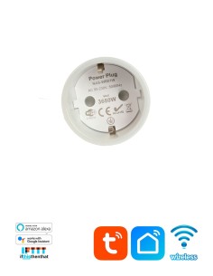 Розеточный WiFi выключатель со счетчиком электроэнергии Tuya Smart Plug 2