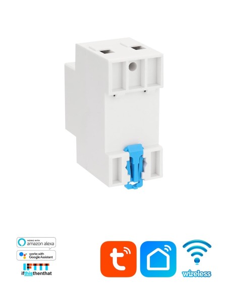 Выключатель-счетчик электроэнергии Tuya Smart Energy Meter WiFi на DIN-рейку