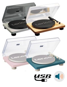 Проигрыватель виниловых дисков с встроенной акустикой Lenco LS-50