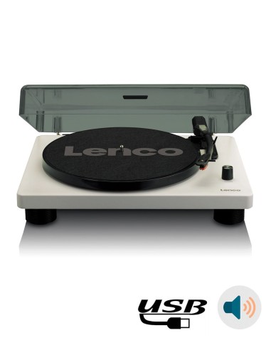 Проигрыватель виниловых дисков с встроенной акустикой Lenco LS-50 Grey