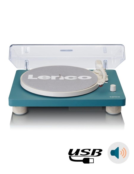 Проигрыватель виниловых дисков с встроенной акустикой Lenco LS-50 Turquoise