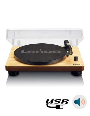 Проигрыватель виниловых дисков с встроенной акустикой Lenco LS-50 Beech Wood