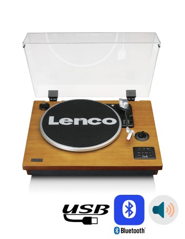 Проигрыватель виниловых дисков с встроенной акустикой Lenco LS-55 Walnut Wood