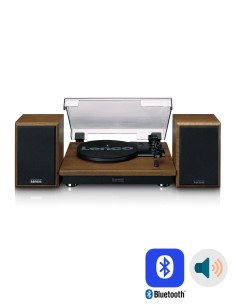 Проигрыватель виниловых дисков с внешней акустикой Lenco LS-100 Oak Wood 2