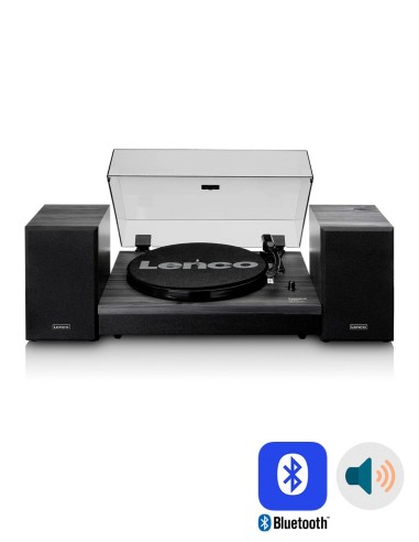 Проигрыватель виниловых дисков с внешней акустикой Lenco LS-300 Black Wood