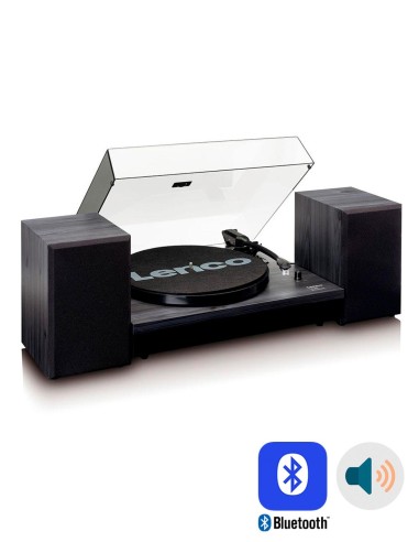 Проигрыватель виниловых пластинок с внешней акустикой Lenco LS-300 Черное дерево