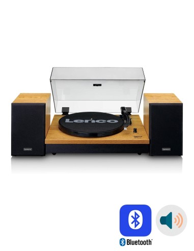 Проигрыватель виниловых дисков с внешней акустикой Lenco LS-300 Beech Wood