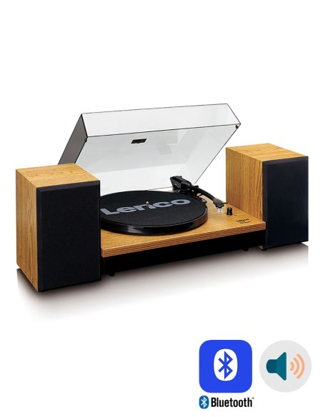 Проигрыватель виниловых пластинок с внешней акустикой Lenco LS-300 Буковое дерево