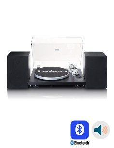 Проигрыватель виниловых дисков с внешней акустикой Lenco LS-500 Black Wood 2