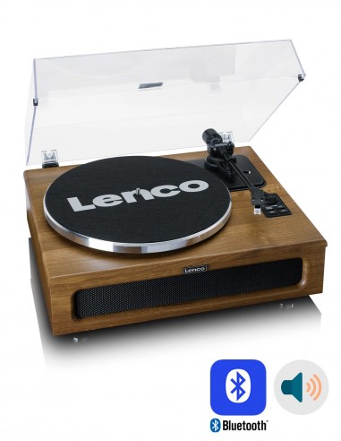 Проигрыватель виниловых дисков с встроенной акустикой Lenco LS-410 Walnut Wood