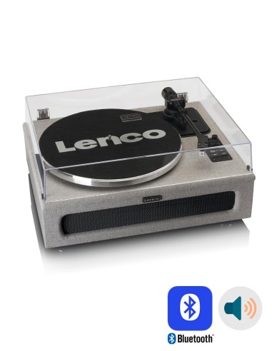 Проигрыватель виниловых дисков с встроенной акустикой Lenco LS-440 Grey сверху