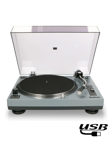 Проигрыватель виниловых пластинок с USB Lenco L-3808 Матовый серый