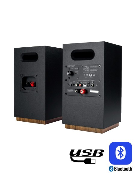 Активная полочная акустика Jamo S 801 PM Black сзади