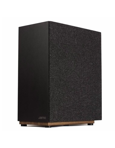 Активный сабвуфер Jamo S 810 SUB Black сбоку с грилем