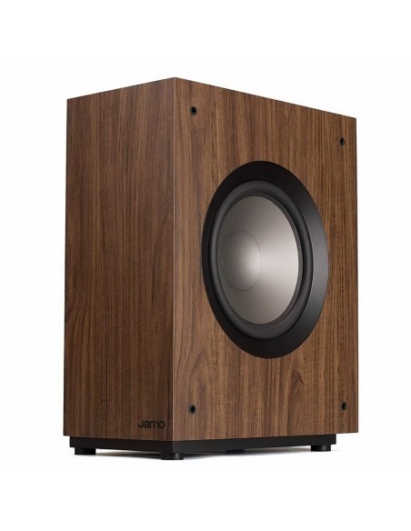 Активный сабвуфер Jamo S 810 SUB Walnut сбоку