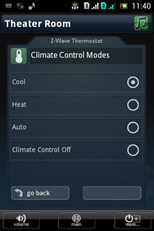 Выбор режима охлаждения термостата CH-202 Выбор режима охлаждения термостата CH-202