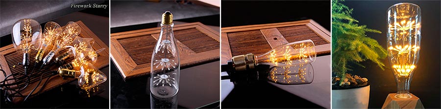 Диммируемая LED лампа Big Bottle Firework Starry E27 3W 2200K Диммируемая LED лампа Big Bottle Firework Starry E27 3W 2200K