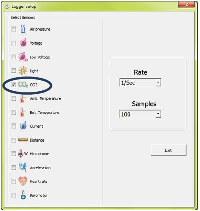 Пробник диоксида углерода LabDisc CO2 в ПО GlobiLab