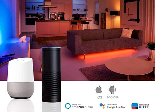 Интеграция WiFi контроллеров LED лент с IFTTT, Google Home Assistant и Alexa