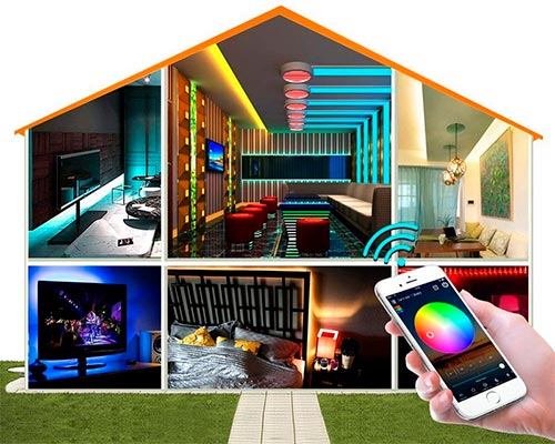 WiFi контроллер RGB LED лент с управлением со смартфона